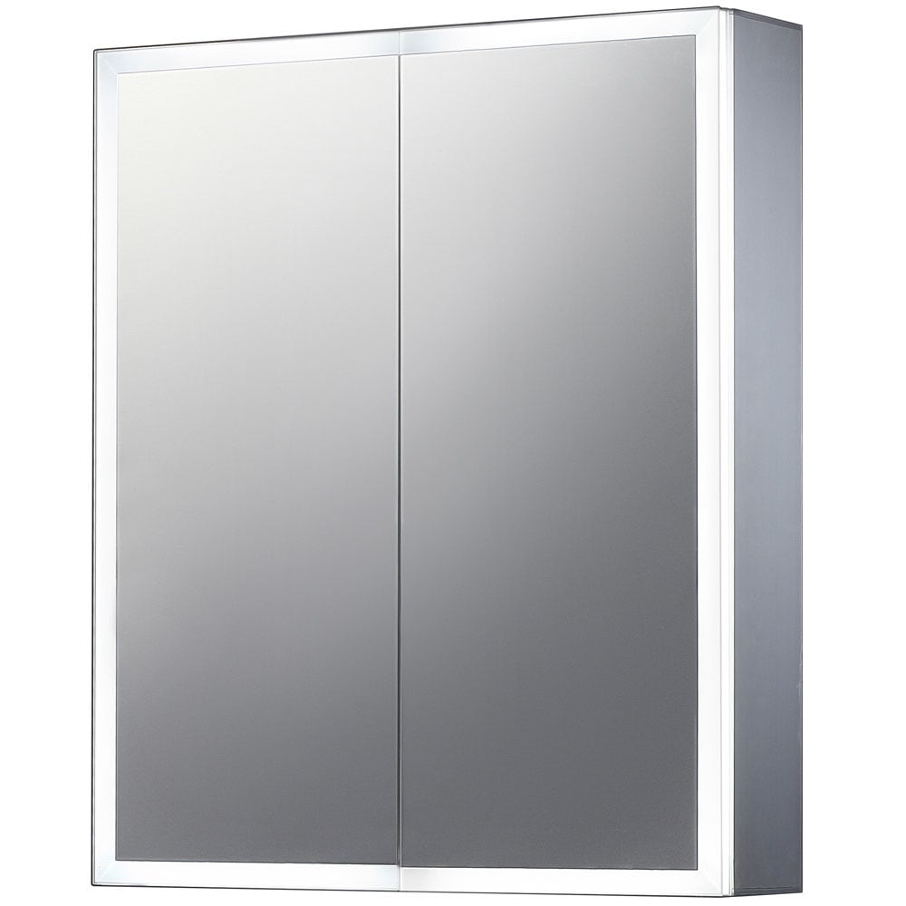Astini Bethany Double Door LED Surround Mirror Cabinet 600x700mm