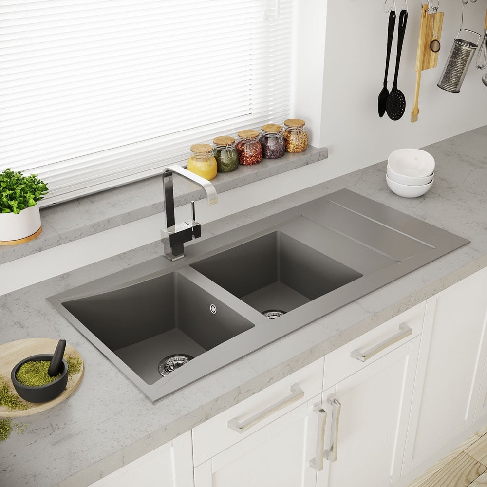 Astini Xeron 2.0 Bowl SMC Synthetic Reversible Kitchen Sink with Waste & Tap