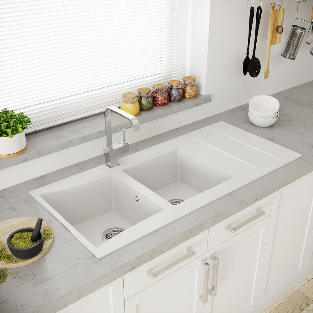 Astini Xeron 2.0 Bowl SMC Synthetic Reversible Kitchen Sink with Waste & Tap