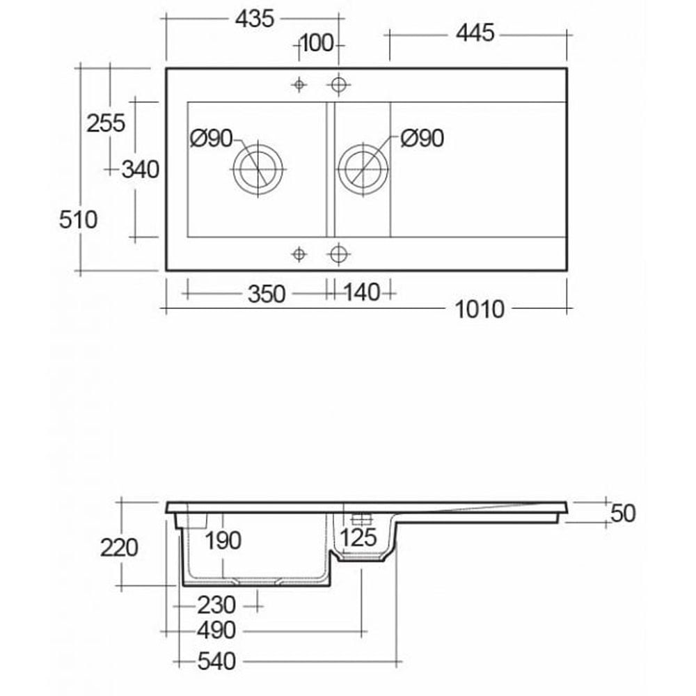 Astini Desire 150 1.5 Bowl Matt Ceramic Kitchen Sink & Waste
