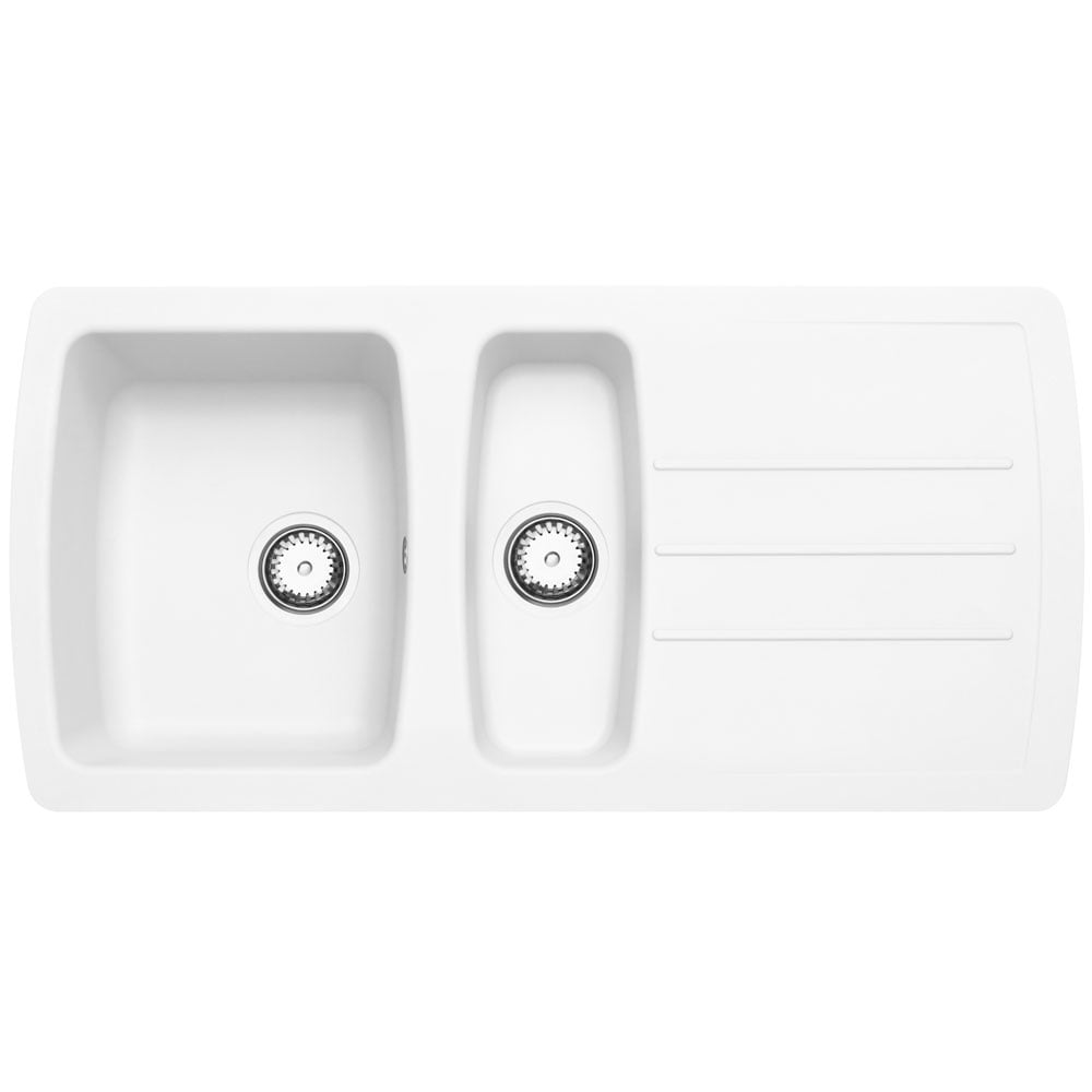 Astini Harrison 1.5 Bowl Composite Synthetic Kitchen Sink & Waste