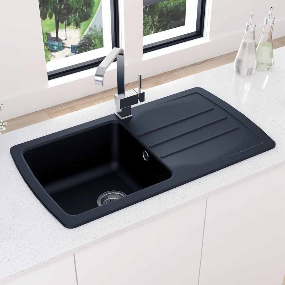 Astini Harrison 1.0 Bowl Composite Synthetic Kitchen Sink & Waste
