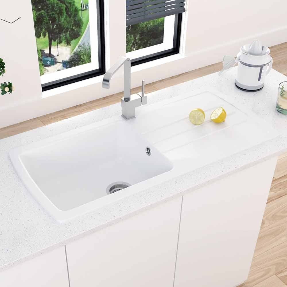 Astini Harrison 1.0 XL Bowl Composite Synthetic Kitchen Sink & Waste