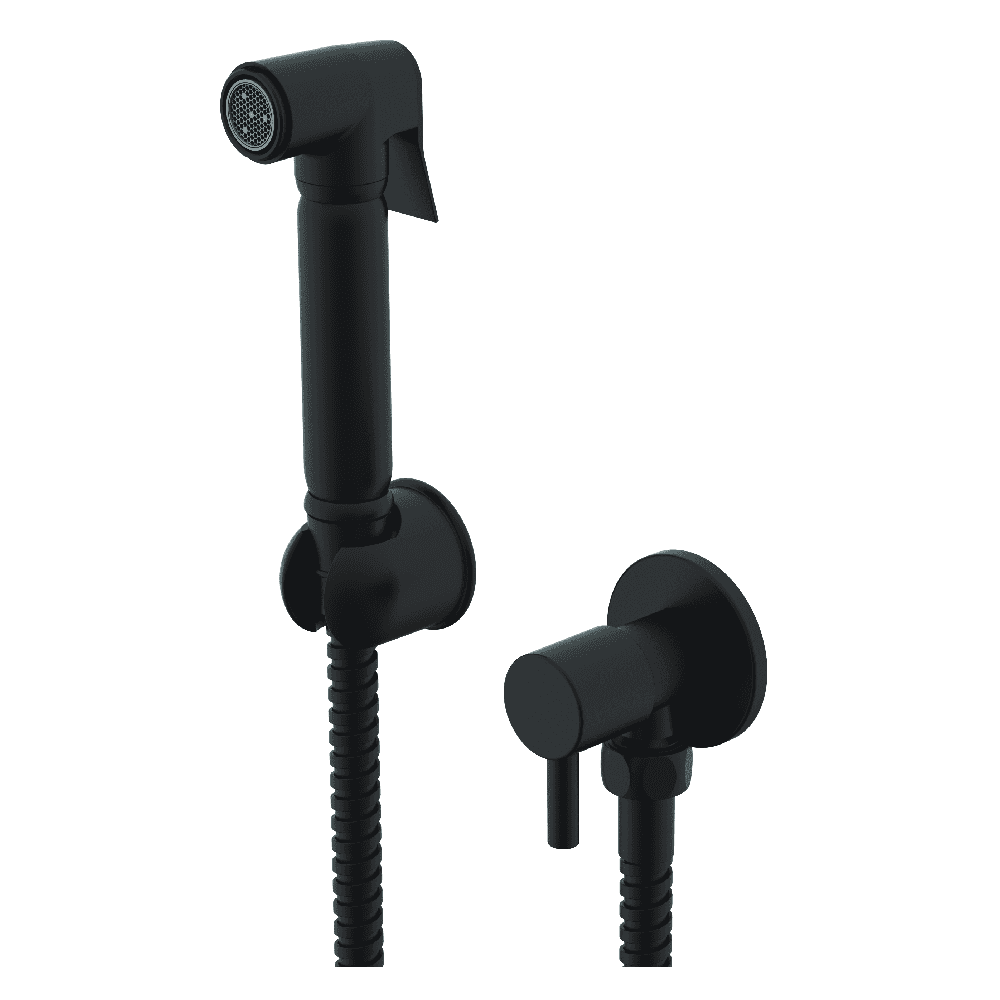 Astini Orca Black Round Douche Diverter Kit