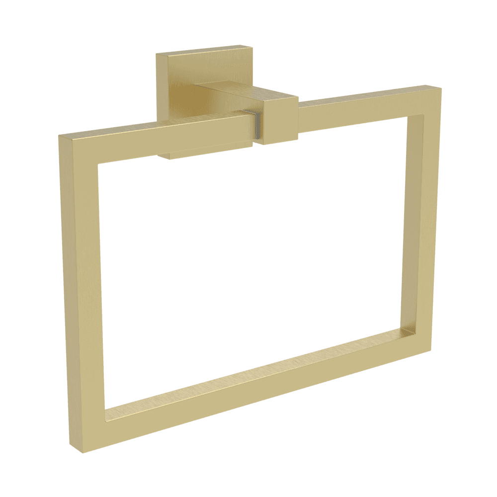 Astini Sydney Brushed Brass Square Towel Ring