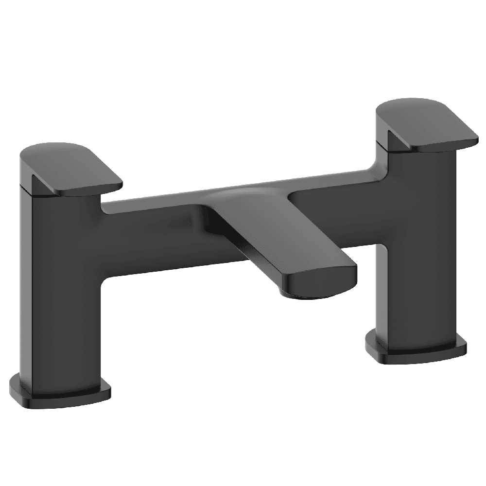 Astini Wrexham Orca Black 2TH Bath Filler Tap