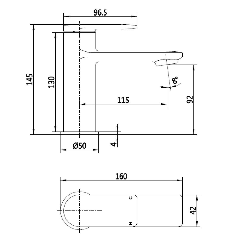 Astini Risca Brushed Brass Mono Mixer Tap & Waste