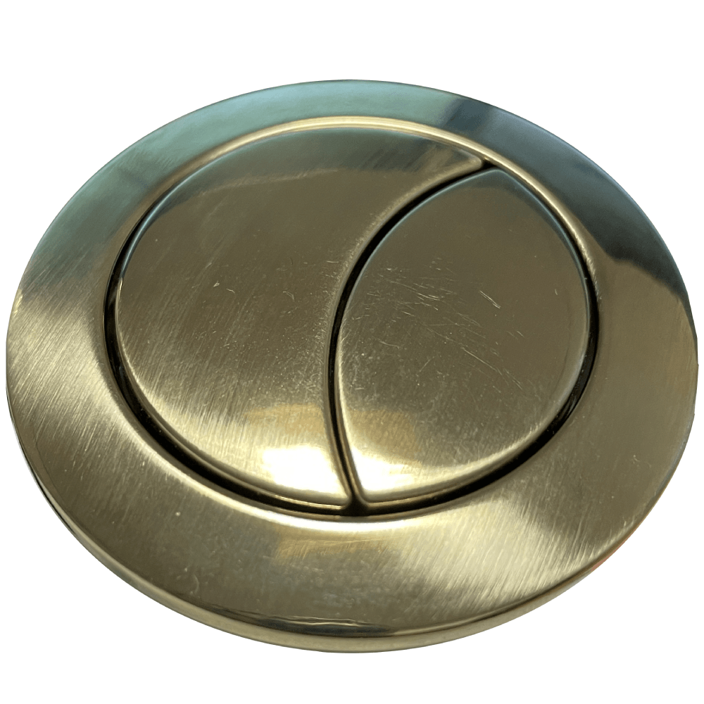 Astini Brushed Brass Cistern Flush Button 38mm