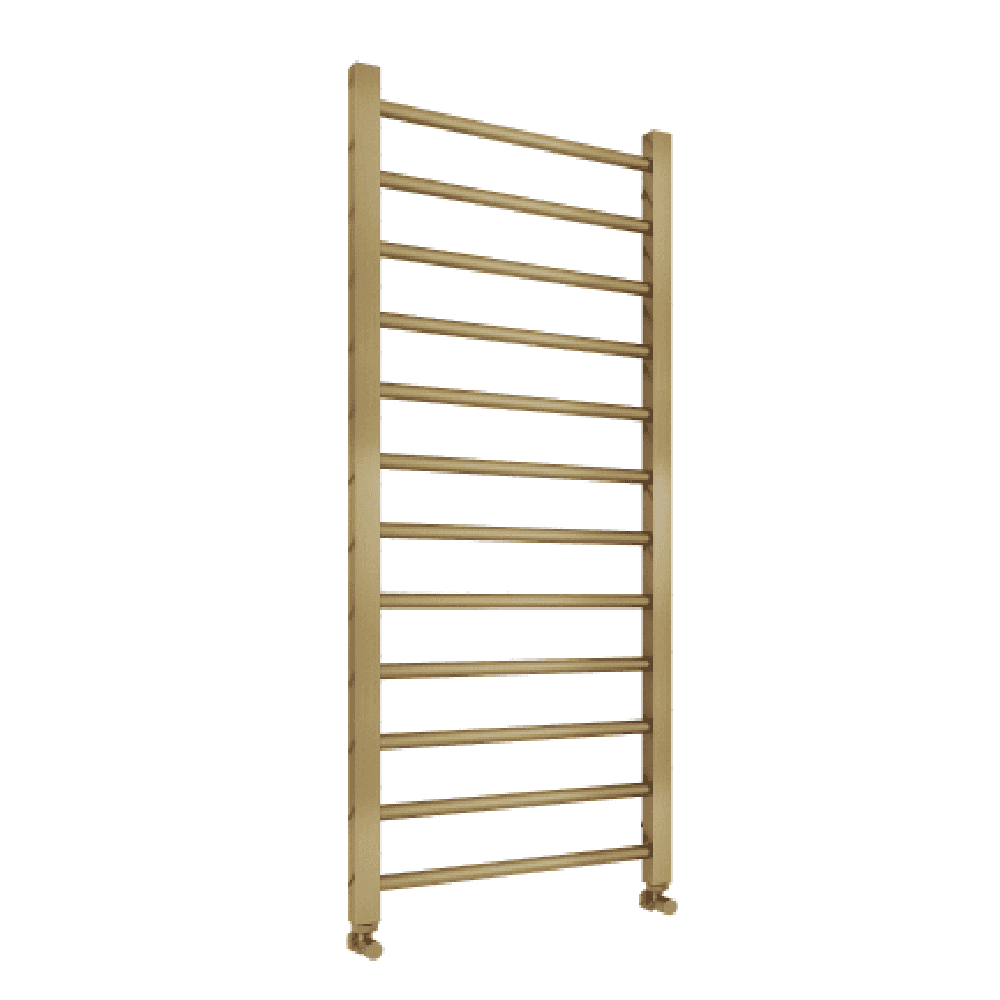 Astini Sanson Brushed Brass 1200x500 Ladder Towel Rail