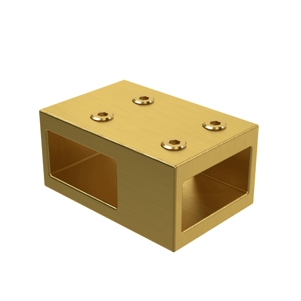 Astini T18 Brushed Brass Wetroom Panel T-Piece