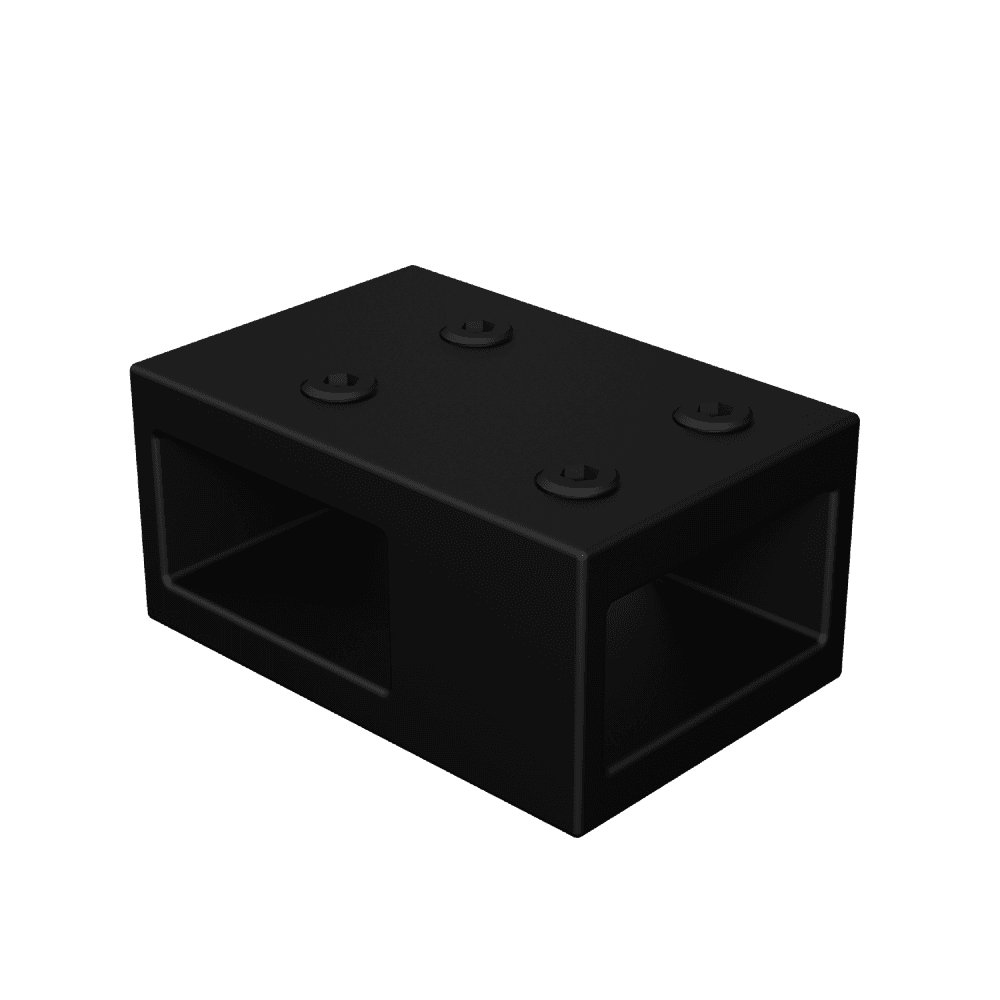 Astini T18 Orca Black Wetroom Panel T-Piece