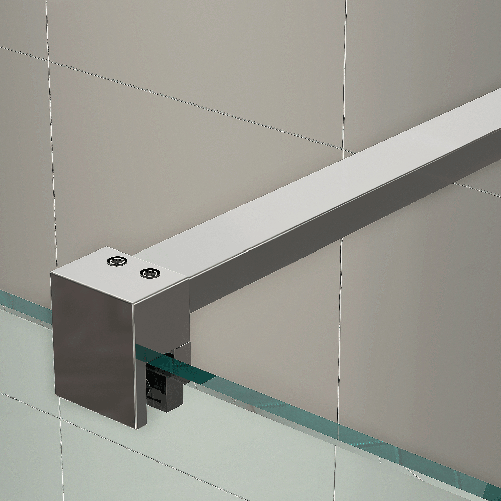 Astini T18 Chrome 900x1950x8mm Wetroom Panel