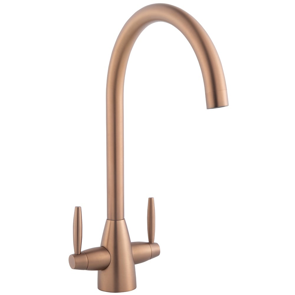 Astini Sopra Twin Lever Kitchen Mixer Tap with Sleek Modern Design