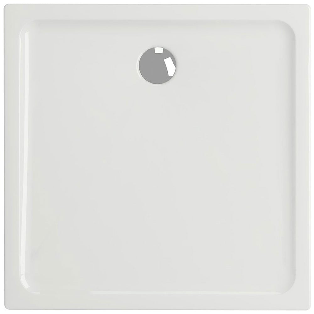Astini White Square Low Profile Shower Tray 900x900mm