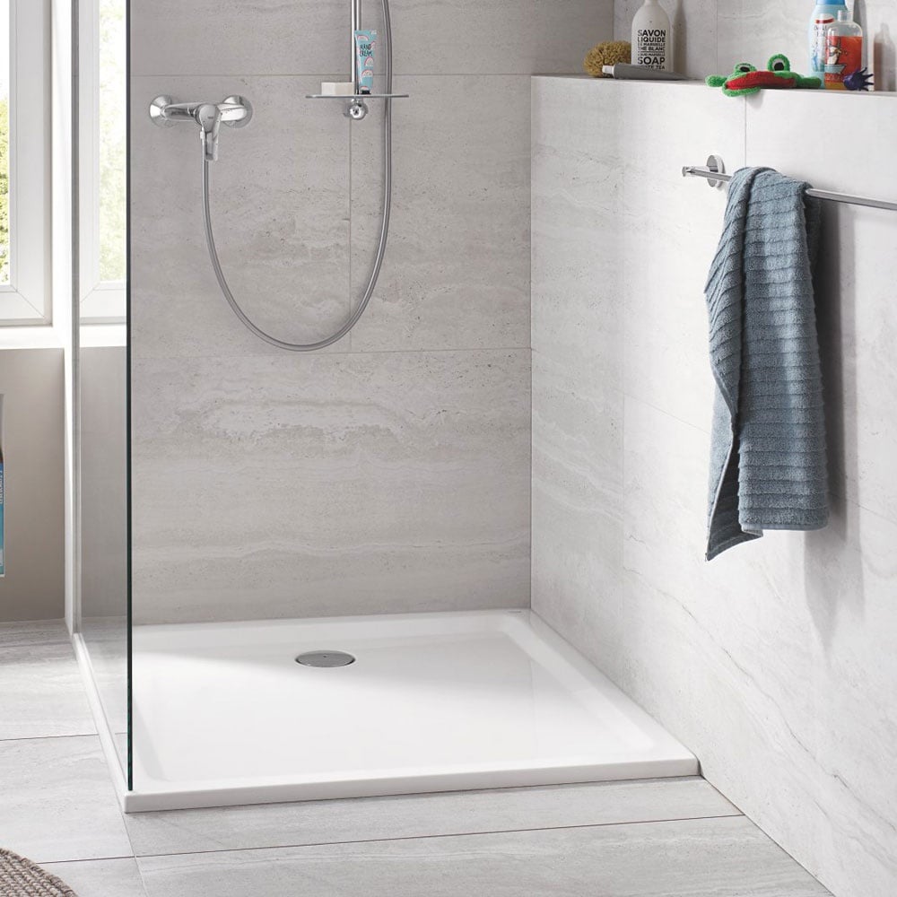 Astini White Square Low Profile Shower Tray 900x900mm