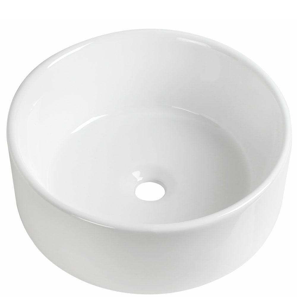 Astini Rrmini 400 Gloss White Round Countertop Basin