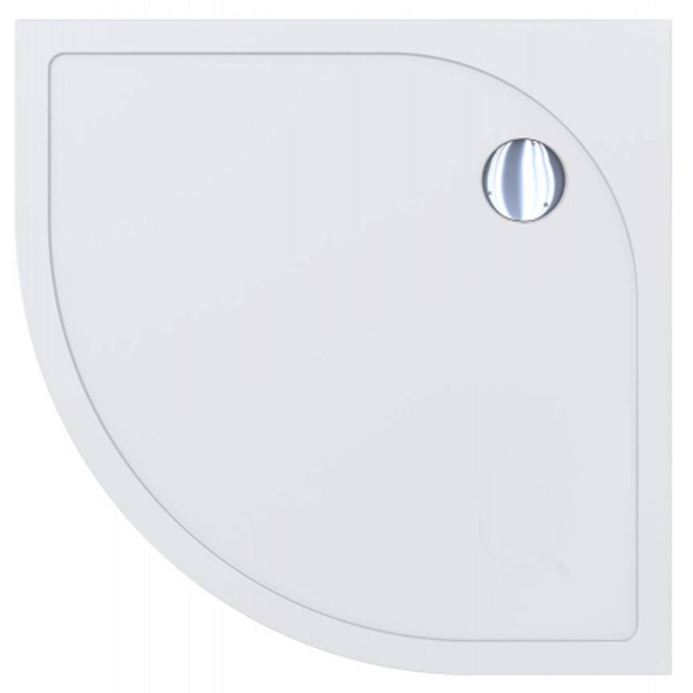 Astini White Quadrant Low Profile Shower Tray 800x800mm