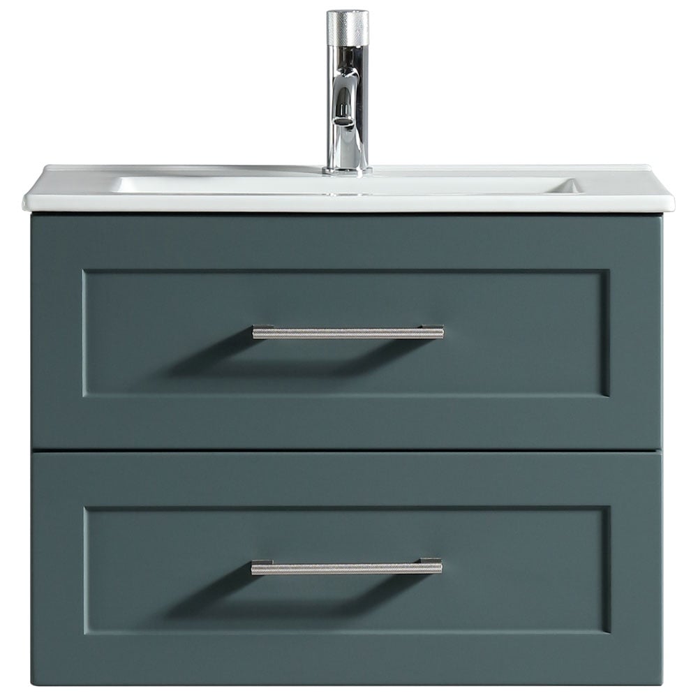 Astini Bakewell 600mm Smoked Sage Wall Hung Vanity Unit
