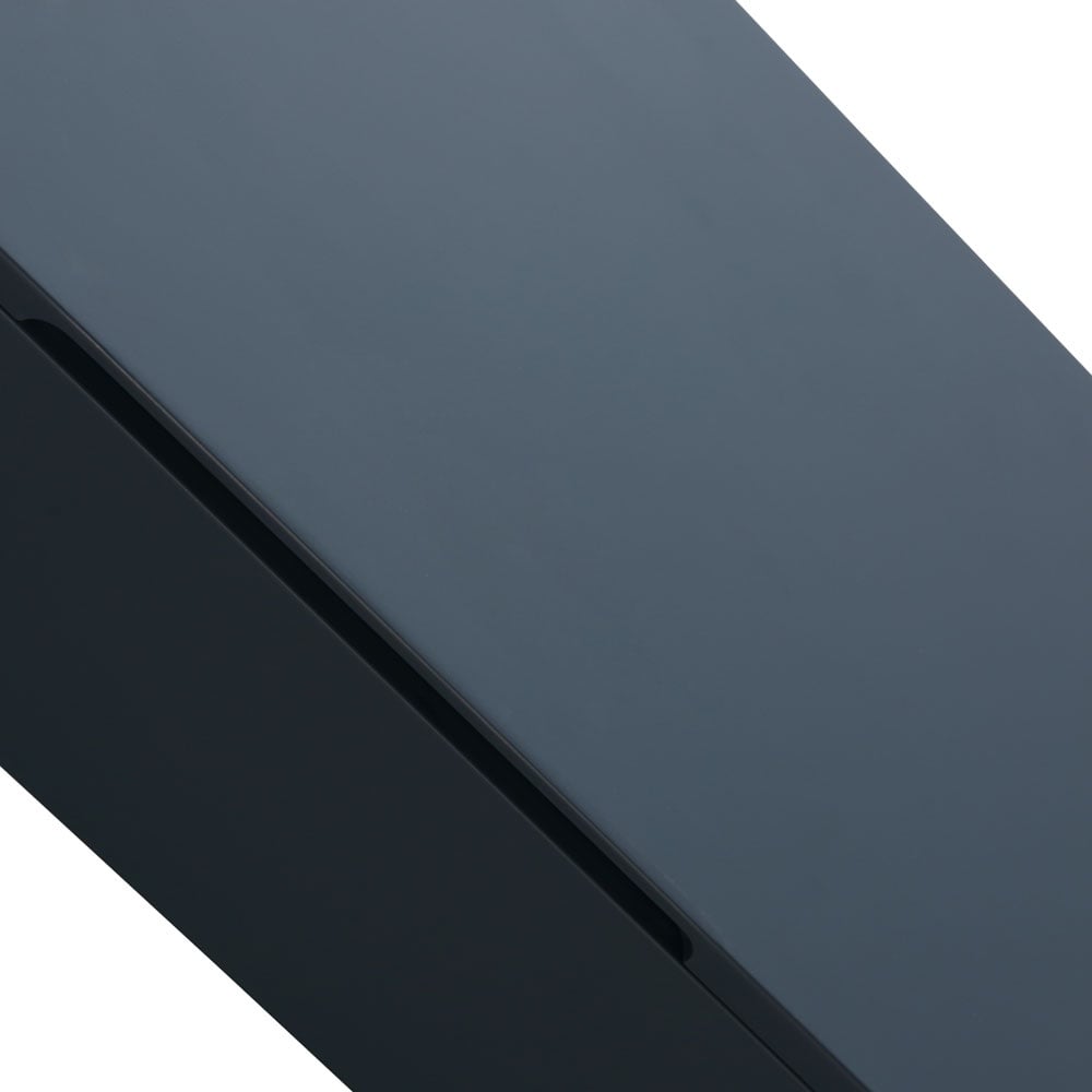 Astini Piatta 900mm Midnight Shadow Wall Mounted Tall Cabinet