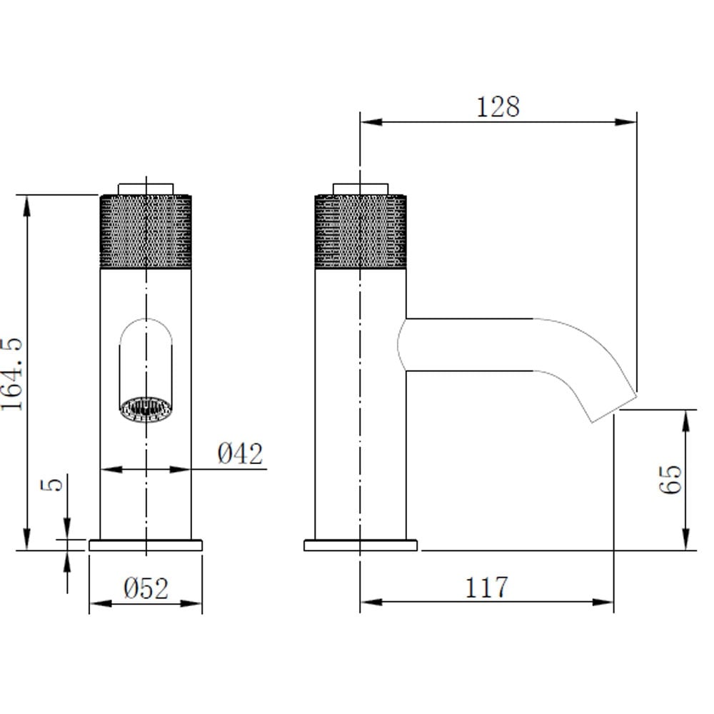 Astini Redondo Chrome Round Push Button Basin Mixer Tap & Waste