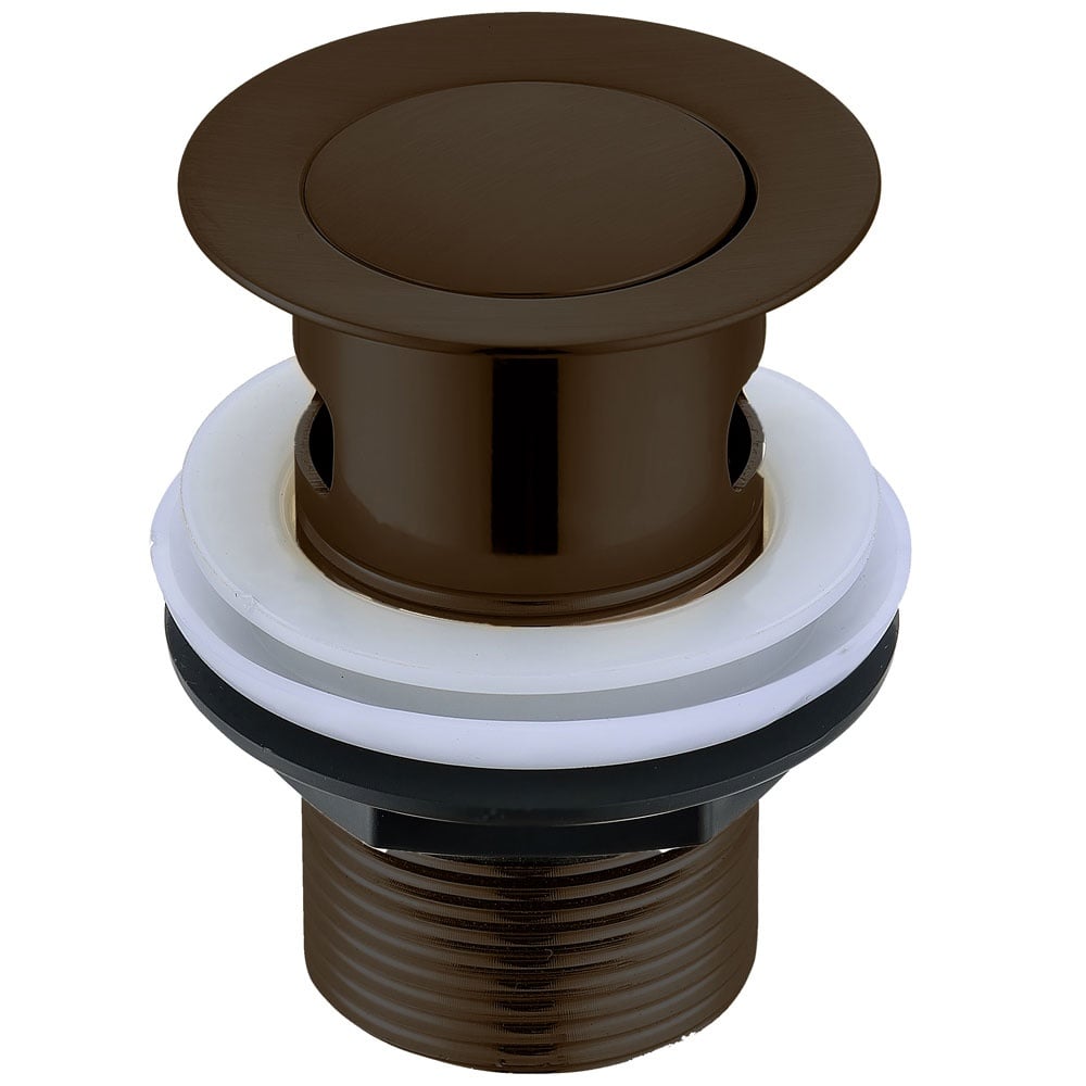 Astini Brushed Bronze Click Clack Slotted Basin Waste