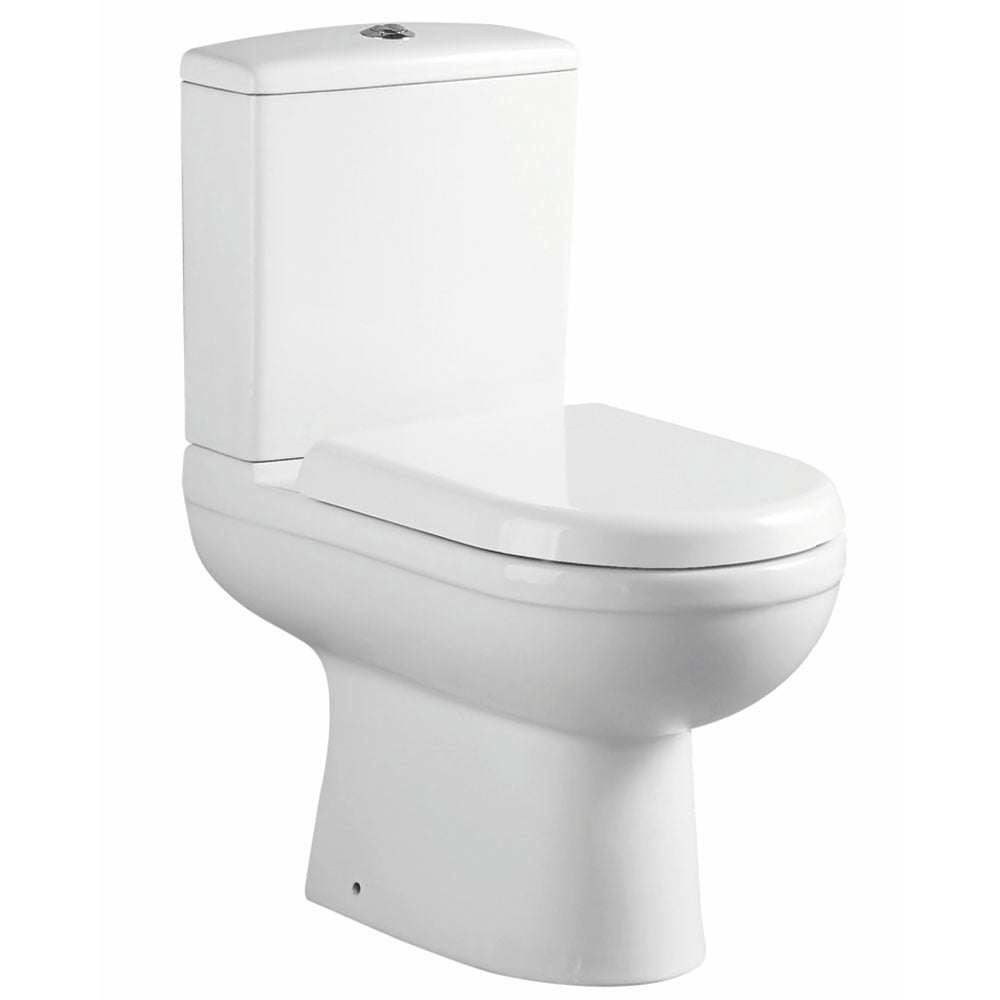 Astini Plumb Essentials Close Coupled Toilet Pan, Cistern & Soft Close Seat
