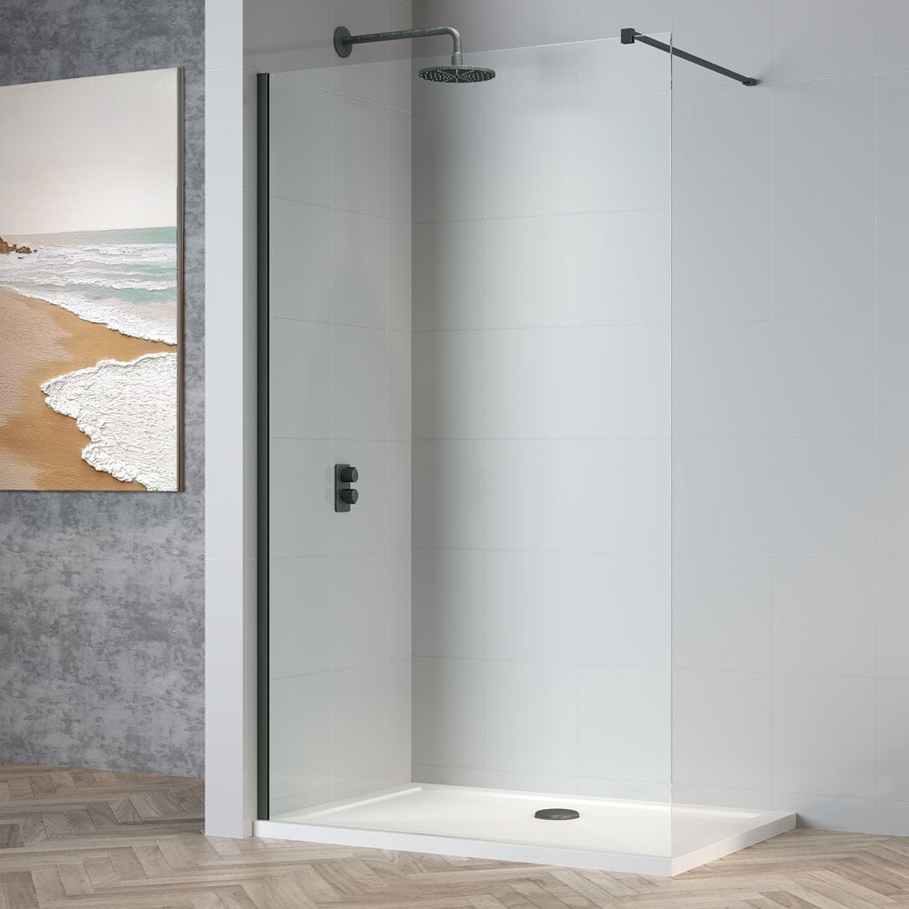 Astini TI8 Gunmetal 900x1950x8mm Wetroom Panel