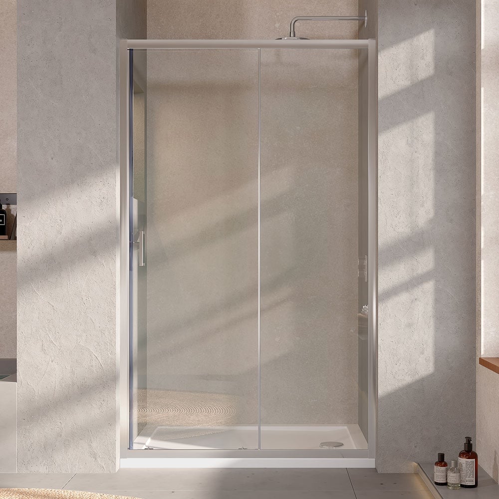 Astini Chrome Profiles Sliding Shower Door 1000mm