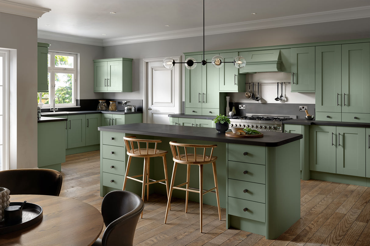 Buckingham Wood Grain Shaker Reed Green- Replacement Kitchen Drawer Front (175mm High)