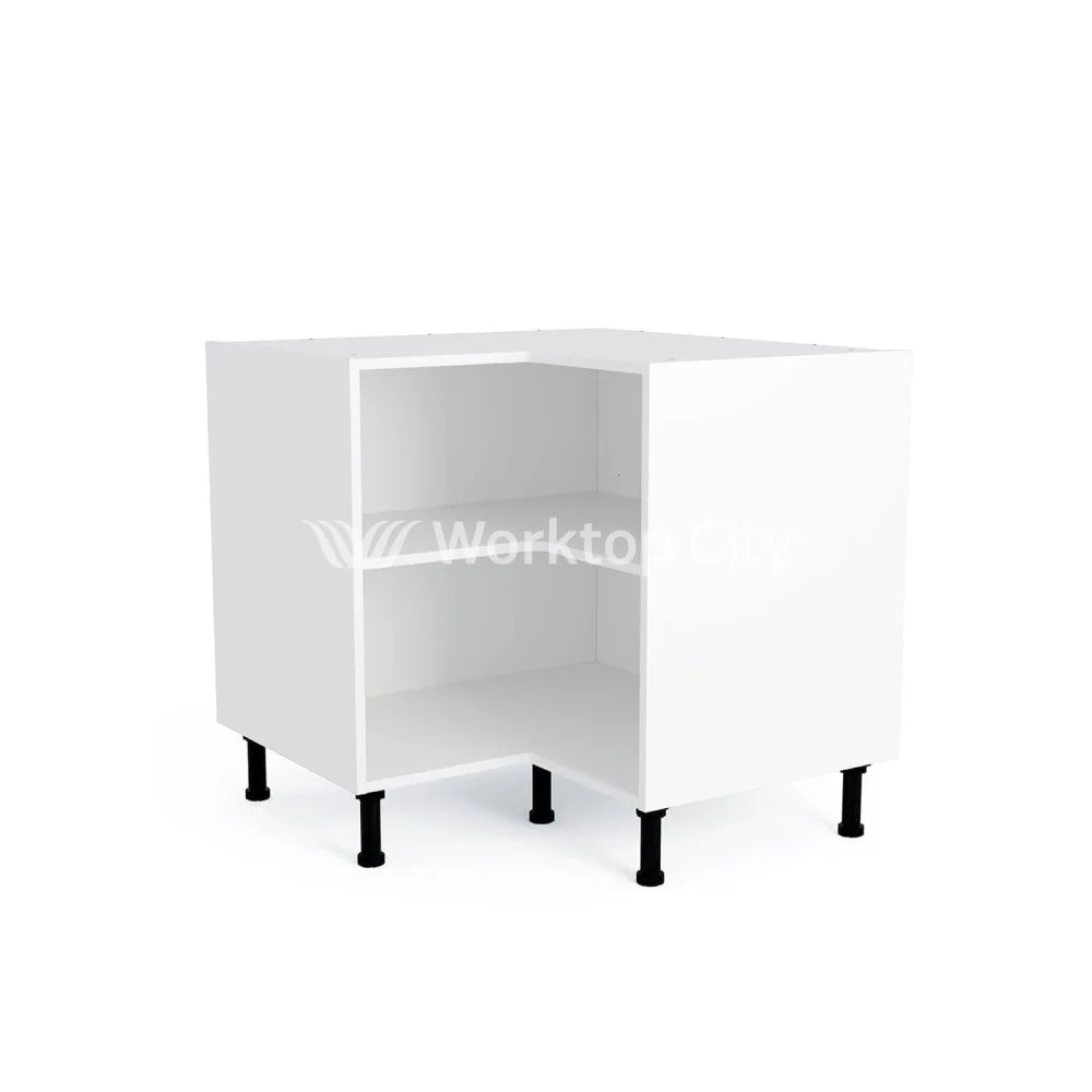 900mmx900mm L Shaped Kitchen Corner Base Cabinet White