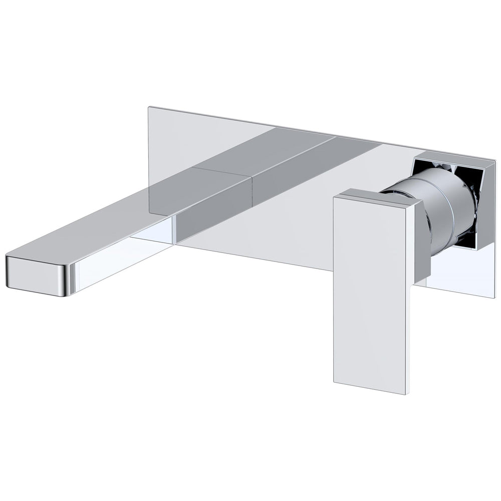 Astini Opah Chrome Wall Mounted Basin Mixer Tap with EZ Box