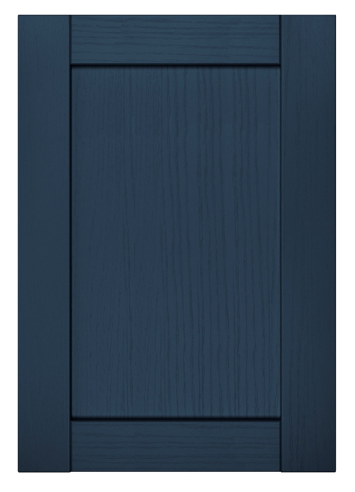 Balmoral Wood Grain 'Skinny' Shaker Navy Blue Ash- Replacement Kitchen Drawer Front (175mm High)