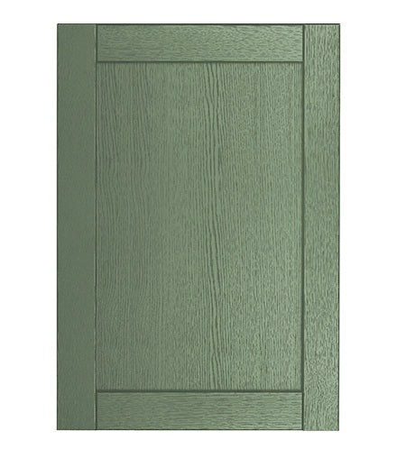 Balmoral Wood Grain 'Skinny' Shaker Reed Green Ash- Replacement Kitchen Doors (980mm High)