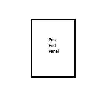 Stone Grey Ash Base End Panel (910mmx 650mm)