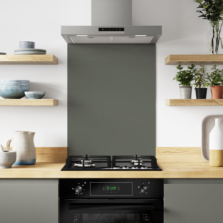 Bushboard Alloy Battleship Grey Aluminium Feature Kitchen Splashback