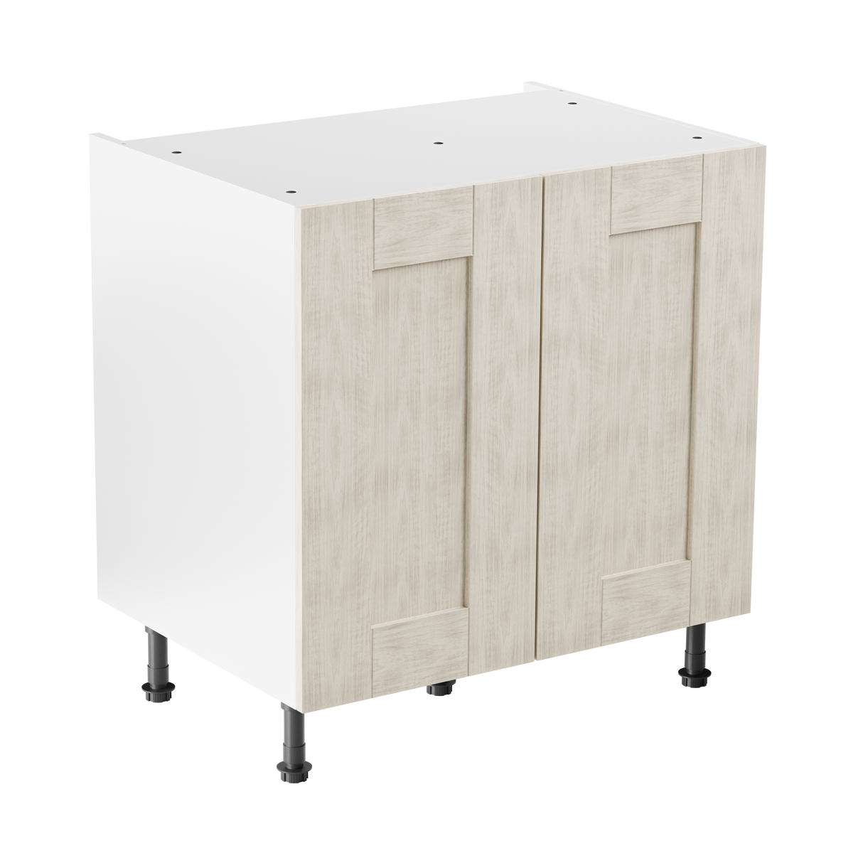 Buckingham Cashmere Ash Shaker 1000mm Kitchen Base Unit Complete