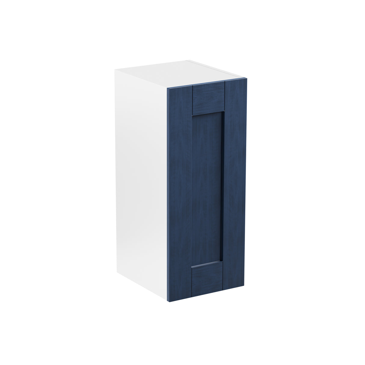 Buckingham Navy Blue Ash Shaker 300mm Wall Unit Complete (720mm High) Flatpack