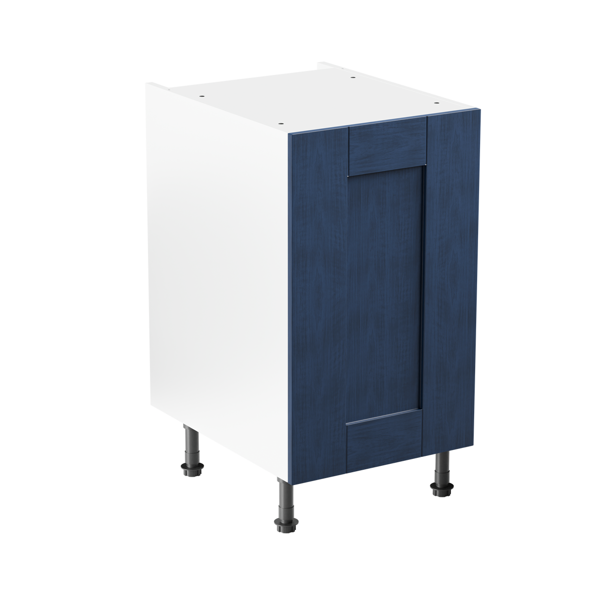 Buckingham Navy Blue Ash Shaker 450mm Kitchen Base Unit Complete