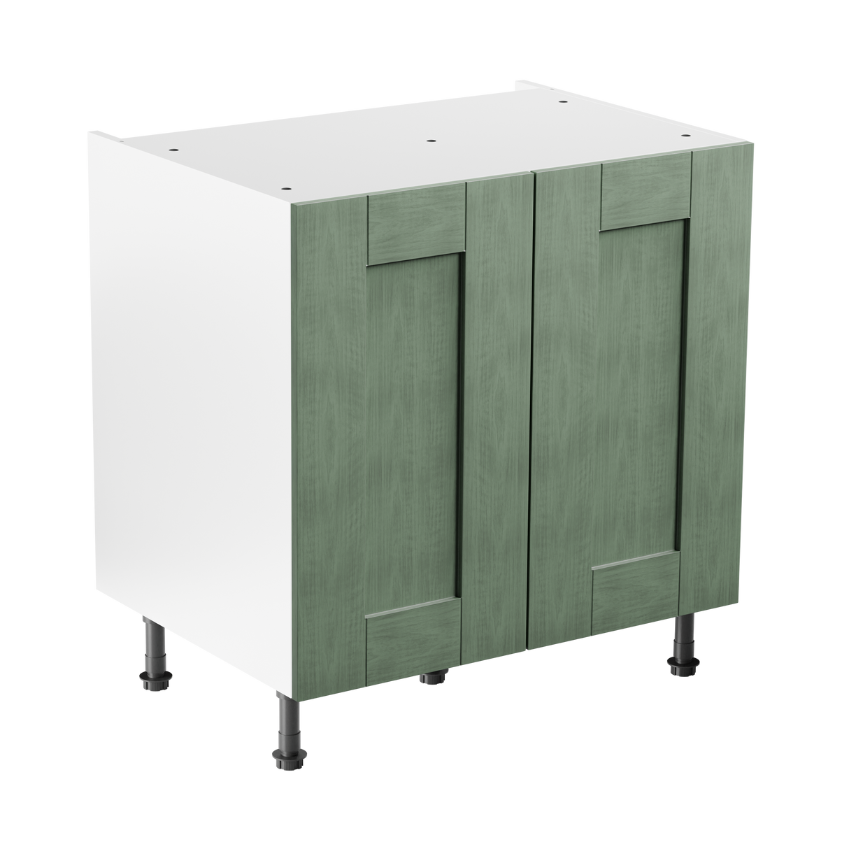 Buckingham Reed Green Ash Shaker 700mm Kitchen Base Unit Complete