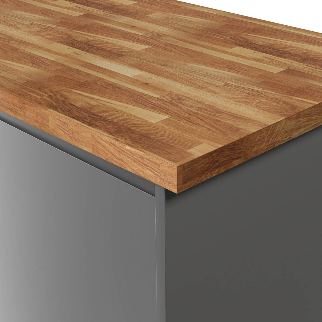Deterra Solid Farmhouse Oak Real Wood Kitchen Worktops 40Mm (T)