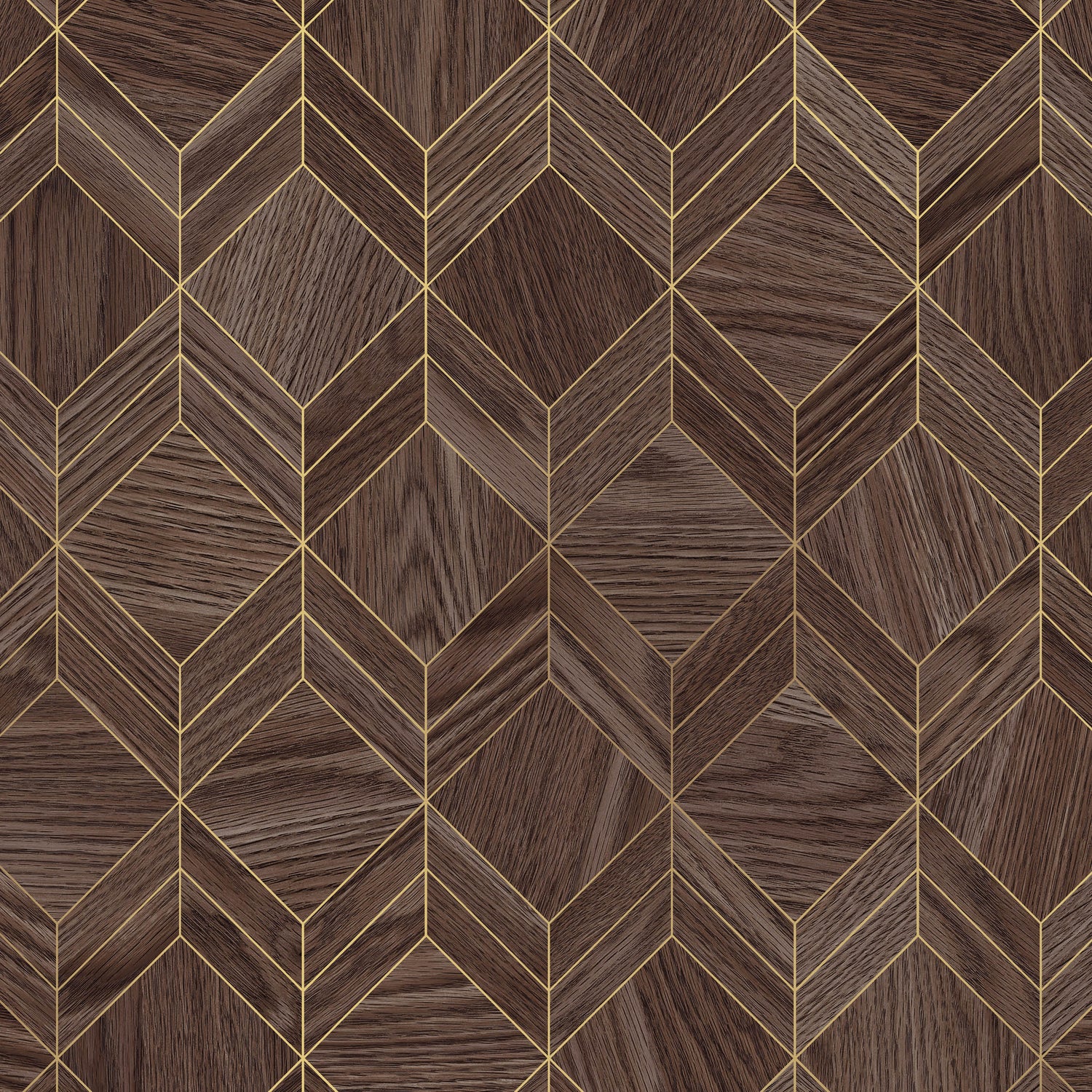 Bushboard Alloy Heritage Walnut Aluminium Feature Kitchen Splashback