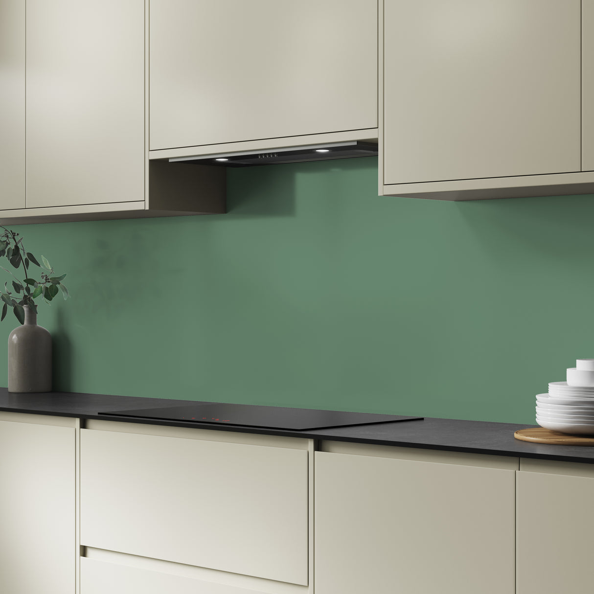 Bushboard Alloy Seafoam Green Aluminium Feature Kitchen Splashback