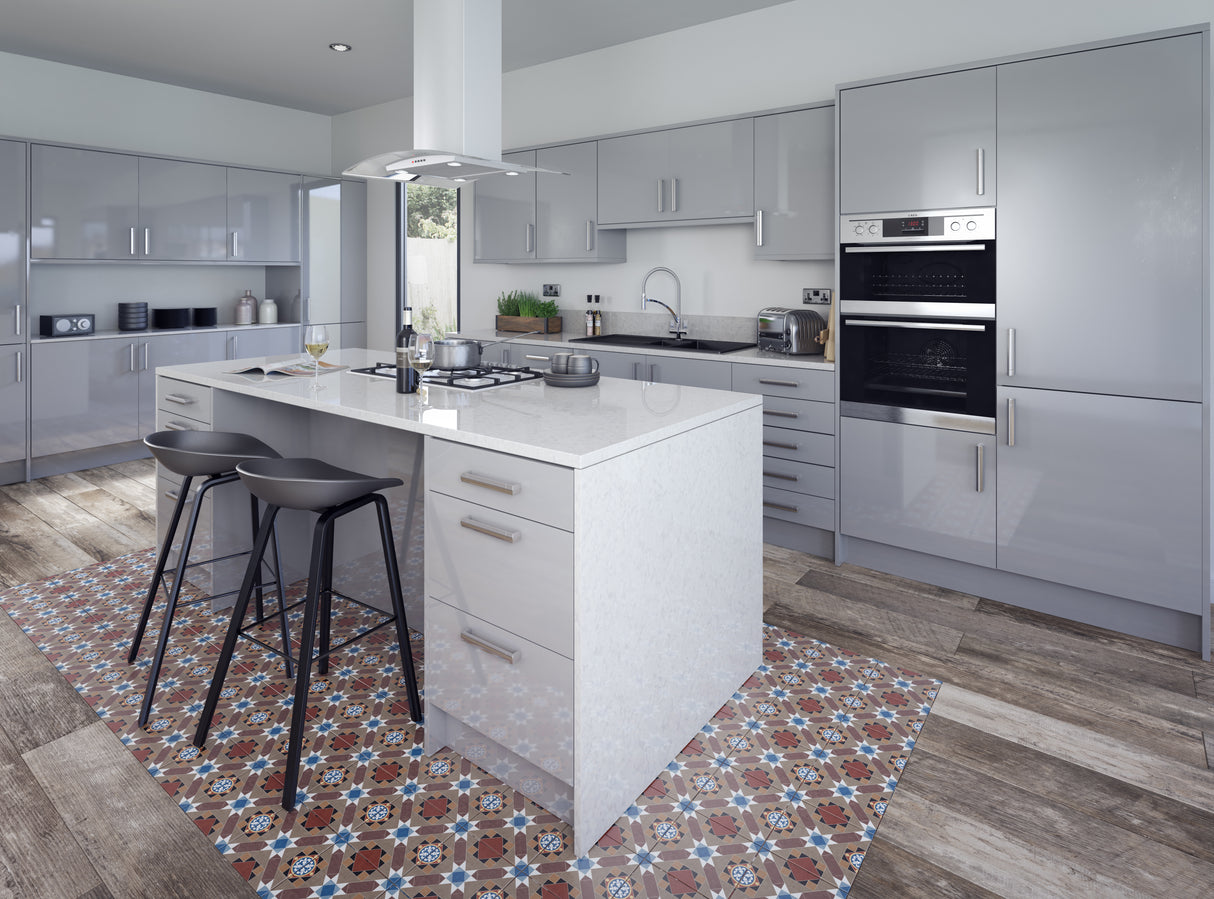 Vogue Slab Dove Grey Gloss- Replacement Kitchen Drawer Fronts/Oven Filler Panel (110mm High)