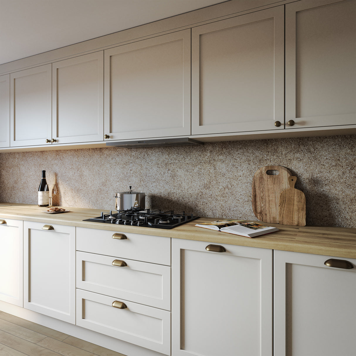 Wilsonart Alloy Natural Terrain Aluminium Feature Kitchen Splashback