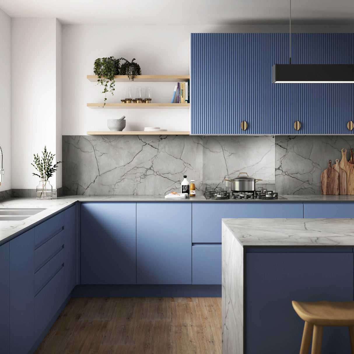 Wilsonart Zenith Marmo Grigio Compact Laminate Kitchen Worktops (Grey Core)