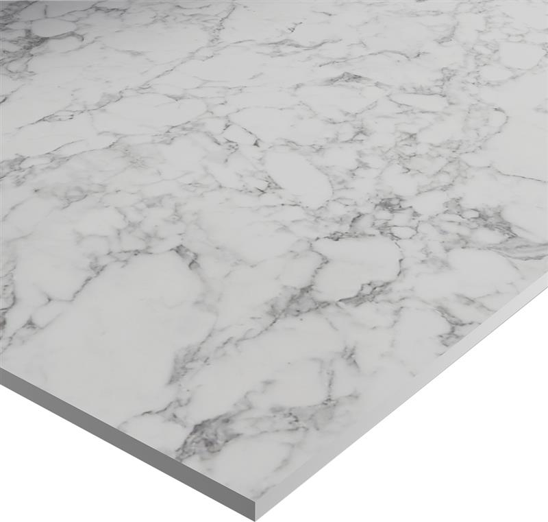 Wilsonart Zenith Marmo Bianco Compact Laminate Kitchen Worktops (White Core)