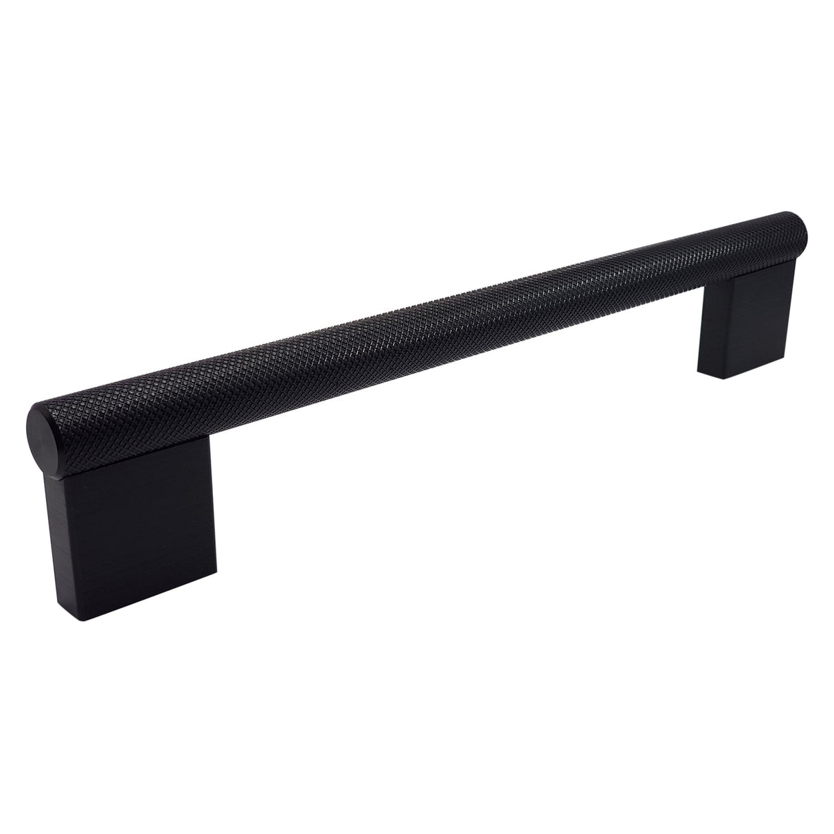 Broxburn Knurled Bar Handle – 192mm Brushed Black Cabinet, Drawer & Cupboard Handle