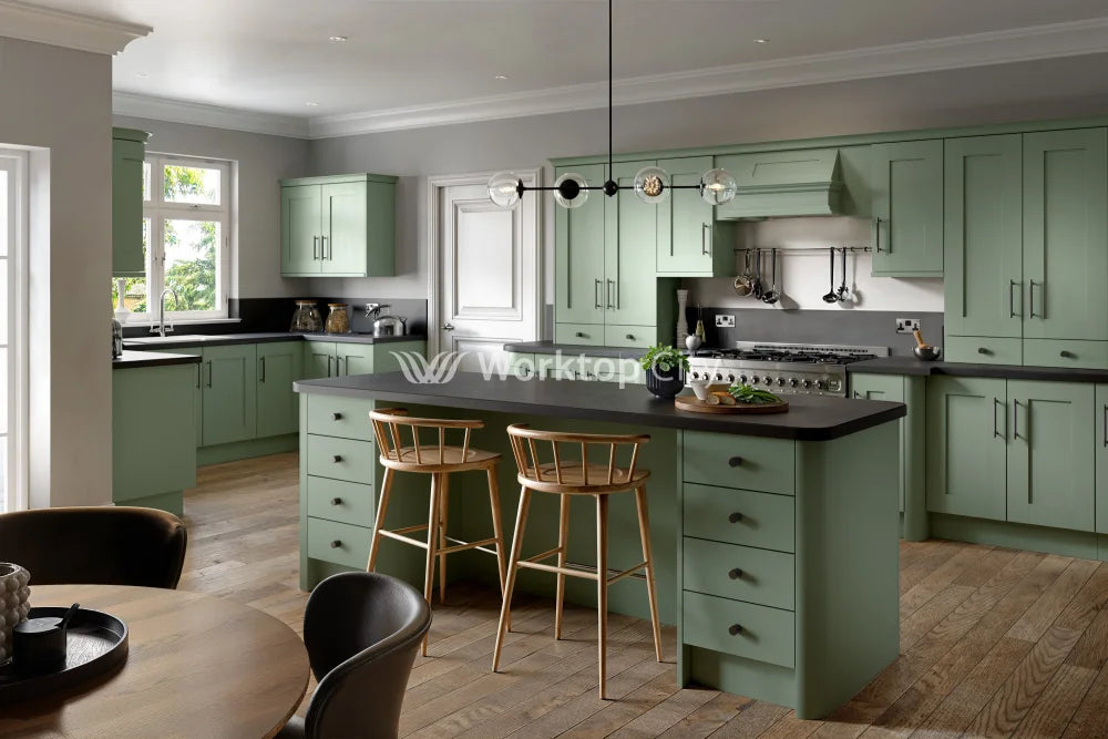 Buckingham Wood Grain Shaker Reed Green- Replacement Kitchen Doors SAMPLE PRODUCTS