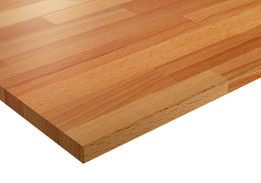 Wilsonart Clear Beech Block Postformed Edge Kitchen Worktops (Extramatt Finish)