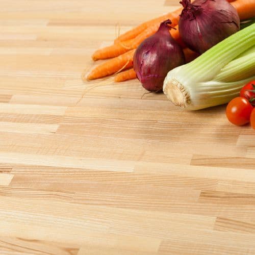 Deterra Solid Ash Wood Kitchen Worktops 40mm (T)